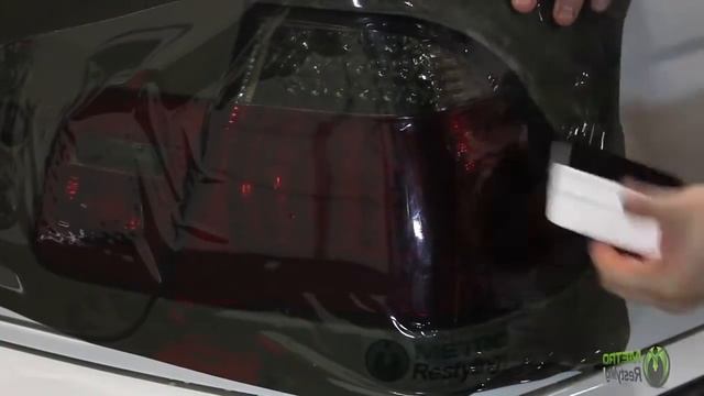 Тонирование пленкой задних фар автомобиля смотреть онлайн