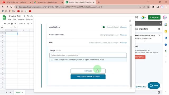 ? Menghubungkan Microsoft Excel ke Google Spreadsheet Real Time смотреть онлайн