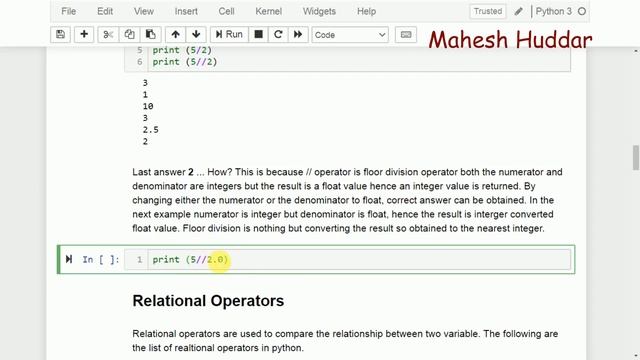 Variable and Different operators in Python by Mahesh Huddar смотреть онлайн