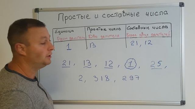 Математика 6 класс. Простые и составные числа. смотреть онлайн