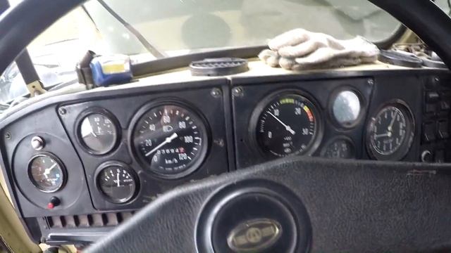 Запуск Ямз-238 после ремонта. Урал лесовоз. смотреть онлайн