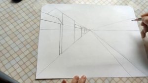 Правила линейной перспективы в рисунке - "УЛИЦА ГОРОДА". Обучающий урок.