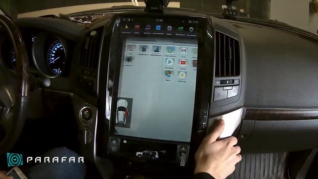 Toyota Land Cruiser 200 - магнитола Android в стиле Тесла смотреть онлайн