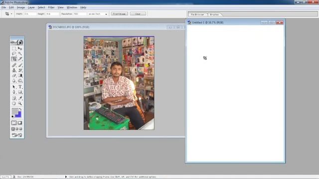 how to print full a4 size photo - adobe photoshop 7.0 me photo kaise banaye -photoshop full tutoria смотреть онлайн