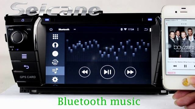 Android 5.1 2014 Toyota Corolla dvd gps navigation system support 3g WiFi mirror link DVR OBD2 смотреть онлайн