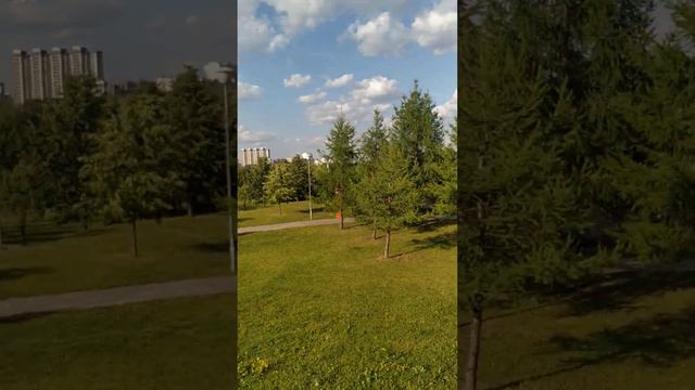 По парку, летняя прогулка, отдых в городе, часть 2, обзор Каскадного парка смотреть онлайн