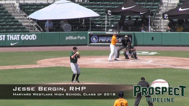 Jesse Bergin Prospect Video, RHP, Harvard Westlake High School Class of 2018, CF смотреть онлайн