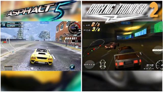 Asphalt 5 Vs Raging Thunder 2 Graphics Comparison смотреть онлайн