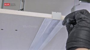 Врезной алюминиевый профиль скрытого типа (монтаж)