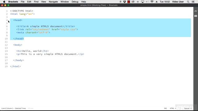 Modern Web Dev with HTML5 and CSS Tutorial | A Simple HTML Document смотреть онлайн
