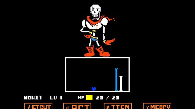 UNDERTALE No Hit Papyrus (Colored Sprite Mod) смотреть онлайн