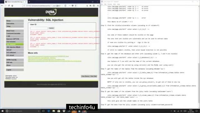 #Computer Hacking Tutorial SQL Injection | Hacking | SQL Injection | techinfo4u смотреть онлайн