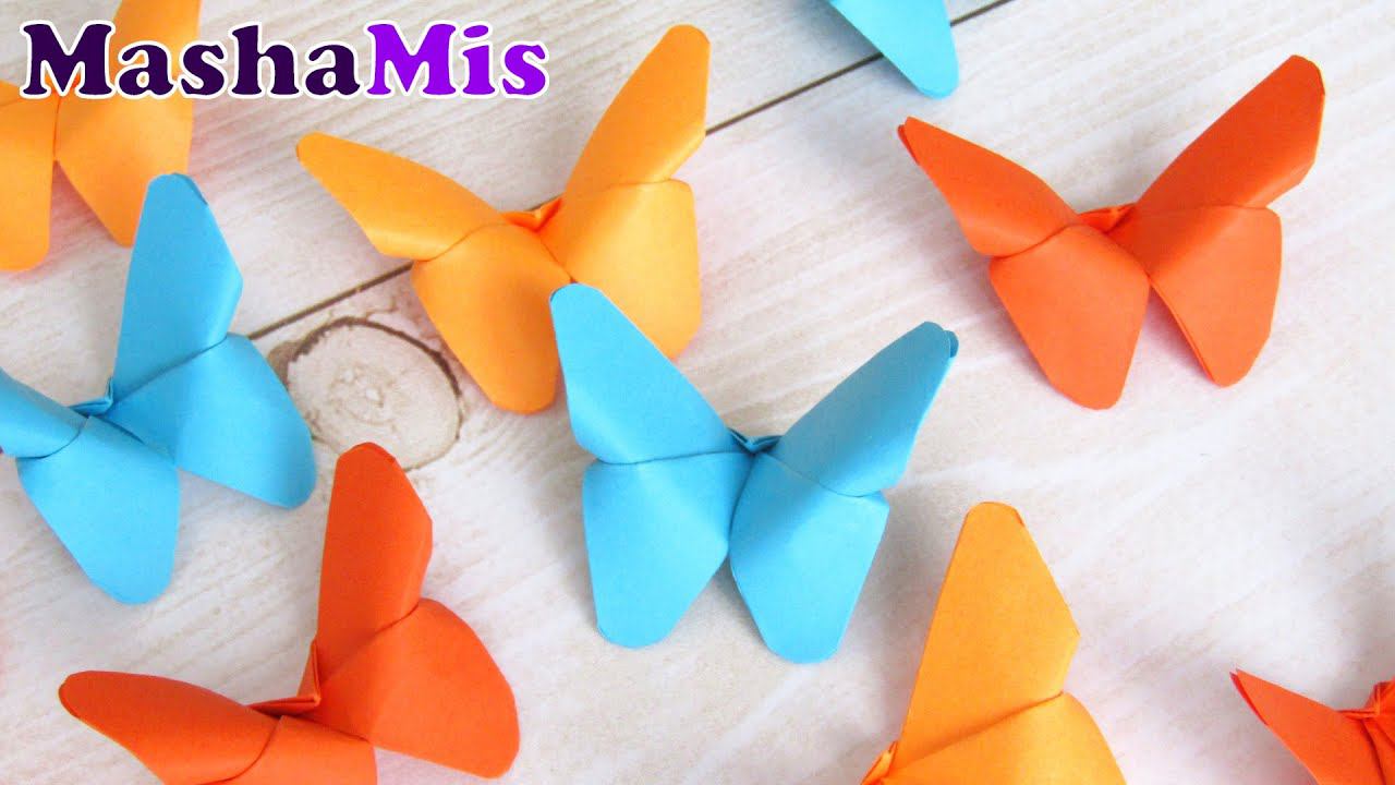 Бабочка оригами из бумаги смотреть онлайн