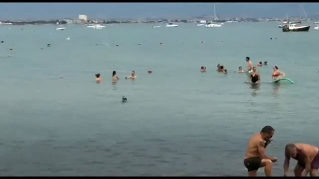 Пляж Poetto (Кальяри, Сардиния, Италия). Путешествие по Европе смотреть онлайн