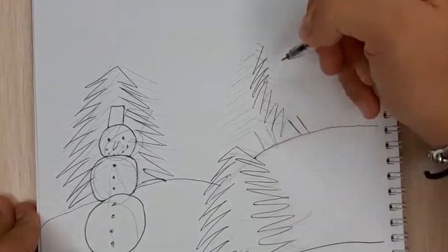 Новогодние рисунки 2022 (рисунки для срисовки)РИСУЕМ ВМЕСТЕ. Простые рисунки. Ёлка смотреть онлайн