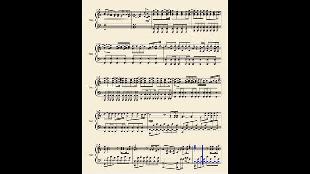 Leave Out All the Rest Piano Solo (Linkin Park) - MuseScore смотреть онлайн