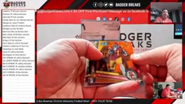 5 Box Bowman Chrome University Football Mixer - PICK YOUR TEAM смотреть онлайн