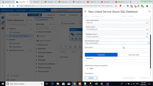 How to Create new Linked Service to Azure SQL Database смотреть онлайн