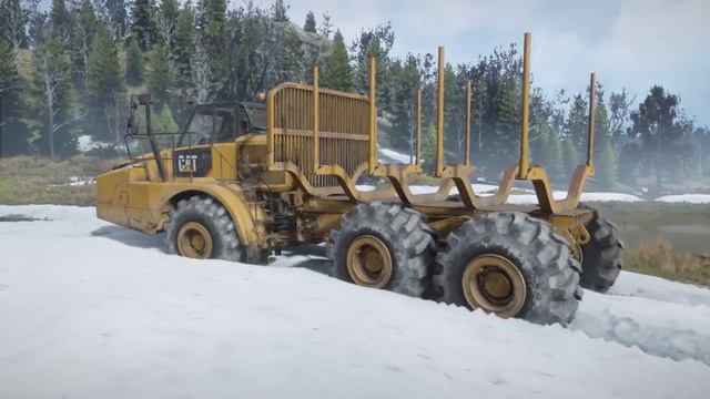 Caterpillar 745С лесовоз (часть 1) на подмогу смотреть онлайн