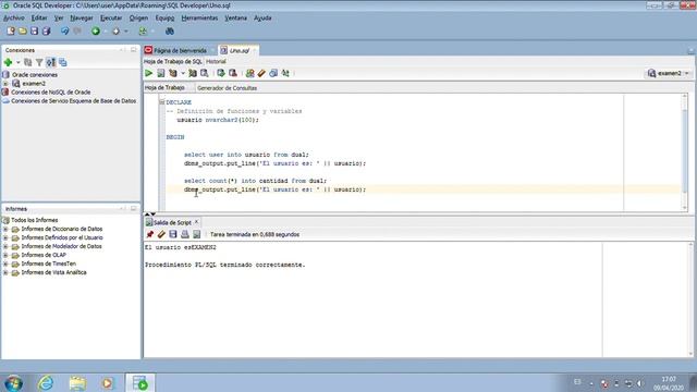 Vídeo 4 PL/SQL Resultado de una consulta a variables смотреть онлайн
