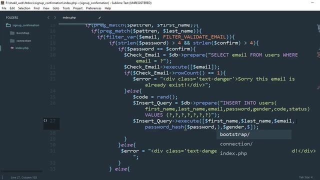 (14/26) PHP PDO Signup Form With Verification Email Add Data In Urdu/Hindi смотреть онлайн
