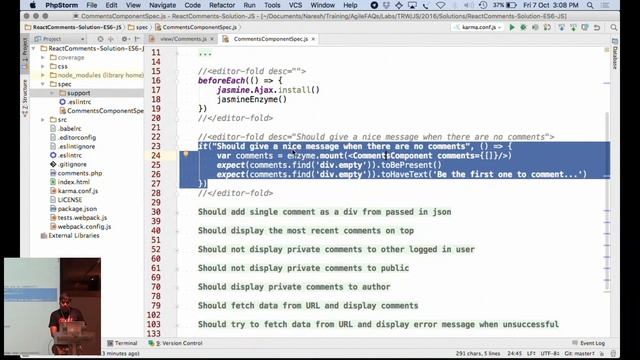 Test Driving a React.js UI Component with Jasmine - Agile Singapore Conference 2016 смотреть онлайн