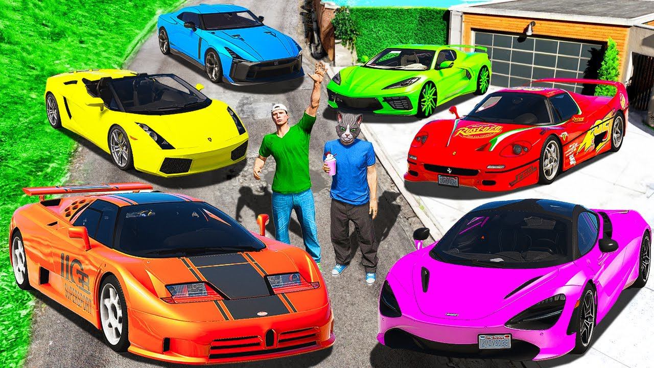 УГНАЛ ВСЕ СЕКРЕТНЫЕ СУПЕРКАРЫ ДЛЯ РАЙЛЮХИ! БУГАТТИ, ФЕРРАРИ, МАКЛАРЕН ГТА 5 МОДЫ МУРКА смотреть онлайн