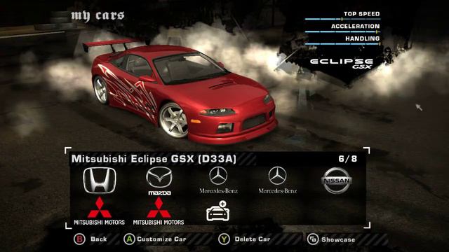 #4 Need For Speed Most Wanted 2005: Mitsubishi Eclipse GSX Tuning + Gameplay.