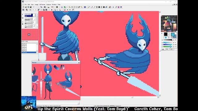 Pixel Art Timelapse — The Mantis Lords (Hollow Knight) смотреть онлайн