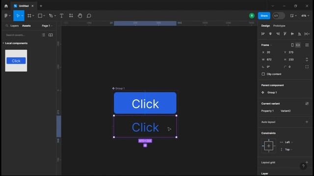 Create a button with hover functionality | Hover effect in figma (figma Tutorial) смотреть онлайн