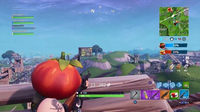 Fortnite food fight game mode (gameplay) смотреть онлайн