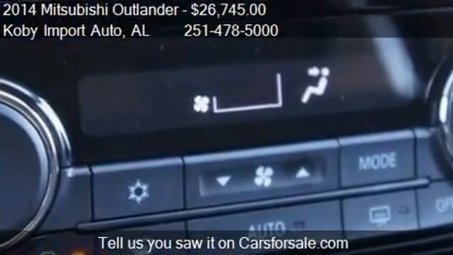 2014 Mitsubishi Outlander SE - for sale in Mobile, AL 36606 смотреть онлайн