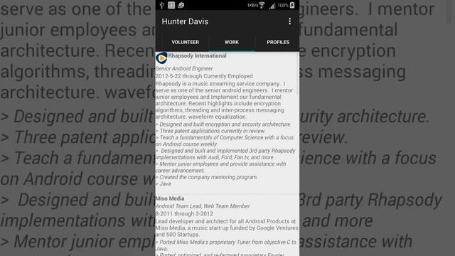 JSON Resume Viewer for Android смотреть онлайн