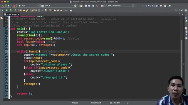 Flag controlled Loop Guessing Game смотреть онлайн