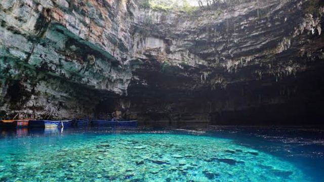 Blue Caves, Greece's |Blue Grotto | Kefalonia Melissani Cave