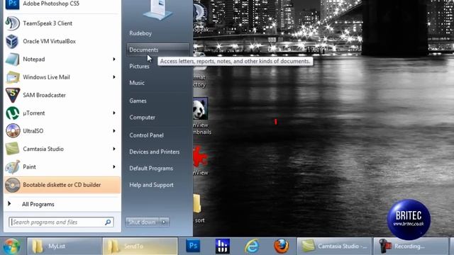 How to Get a List of Files in a Folder In Windows 7, XP, Vista by Britec смотреть онлайн