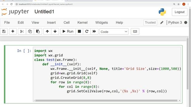 Python Wx Grid Size смотреть онлайн