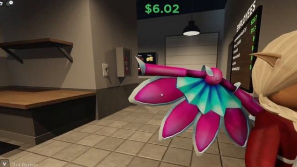 playing roblox burger game