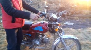 Как завести мопед альфа без ключа.