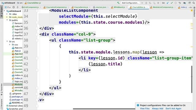 290 onclick select module and render lessons for module смотреть онлайн