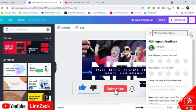 design di PHOTOSHOP edit di CANVA? | from PHOTOSHOP to CANVA #canva #akademiyoutuber #kitabantukita смотреть онлайн