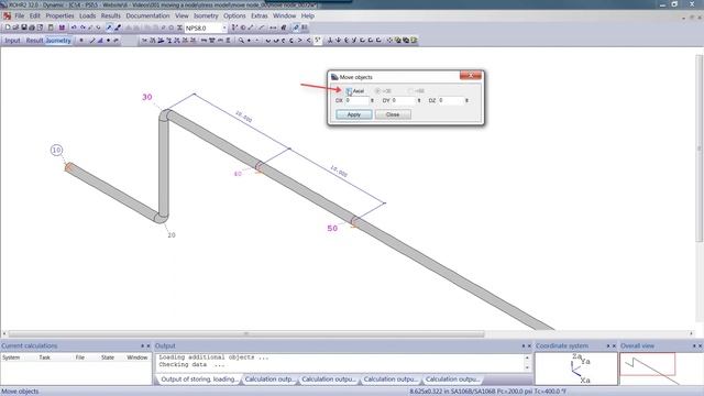 How to Move a Node in ROHR2 Pipe Stress Analysis Software смотреть онлайн