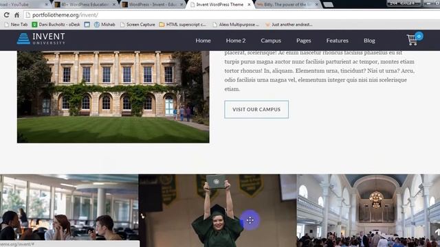 Invent - Education Course College WordPress Theme Preview смотреть онлайн