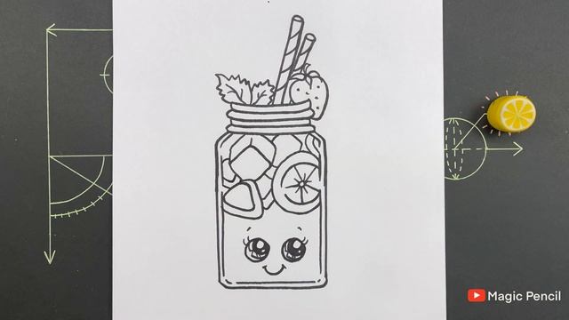 Как нарисовать летний Коктейль ? смотреть онлайн