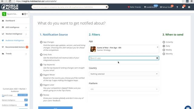 Mobile Action - App Store Optimization & Intelligence Tool -Custom Alerts смотреть онлайн