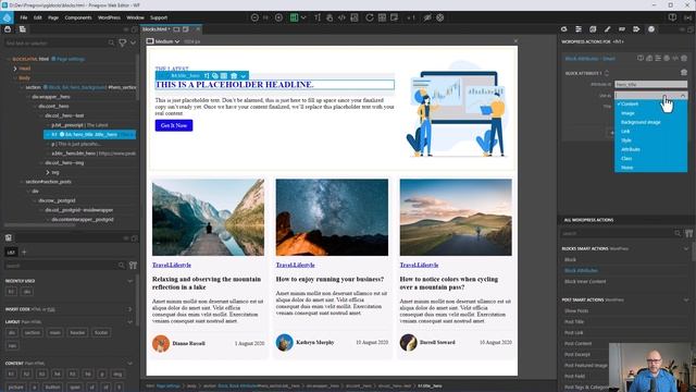 Custom WordPress Blocks with Pinegrow Web Editor смотреть онлайн