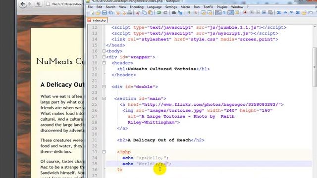 PHP Hello, World смотреть онлайн