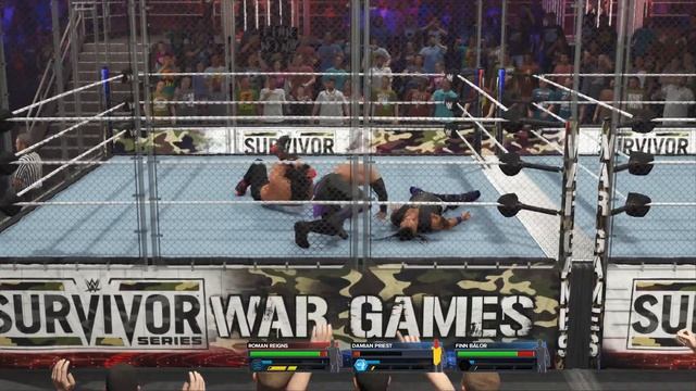 WWE 2K23 War Games The Bloodline vs. Judgment day смотреть онлайн