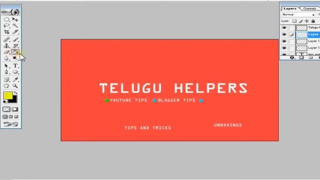 How to Make a YouTube Channel Art For Free | YouTube Cover Photo | In Telugu By Telugu Helpers смотреть онлайн