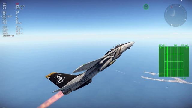 TWS Radar Mode & AIM-54A Phoenix || F-14 Tomcat in 2nd Dev Server (War Thunder Danger Zone) смотреть онлайн
